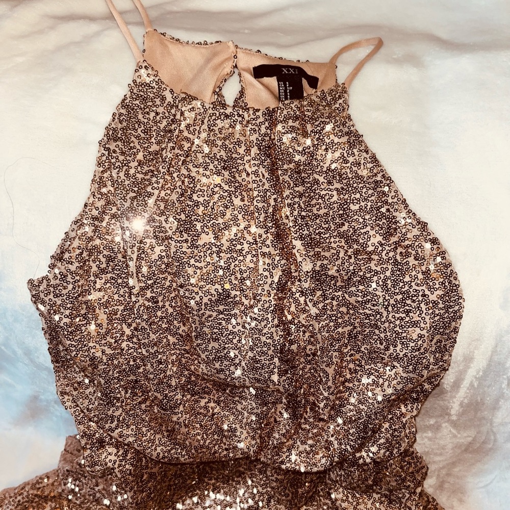 Beautiful Golden Sequence Dress